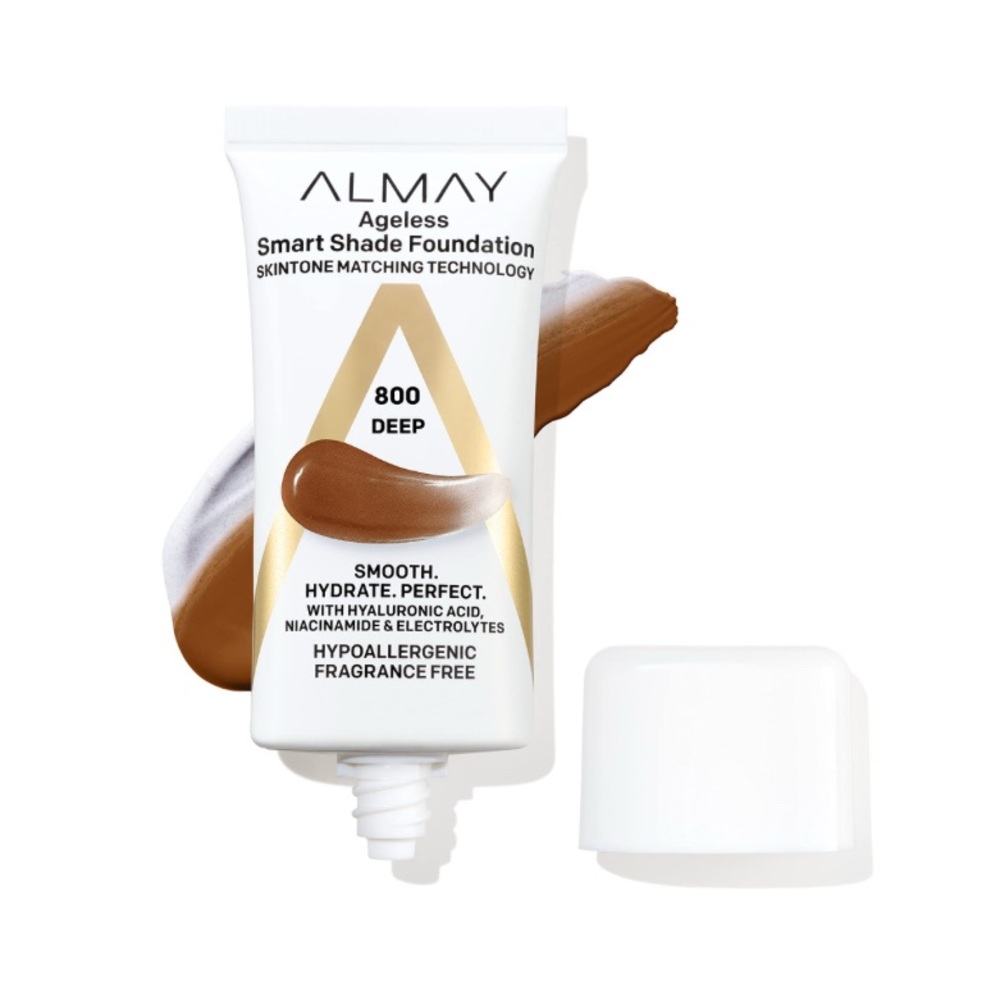 Skintone Matching Foundation by Almay Smart Shade Face Makeup Deep #800 NEW 1 oz